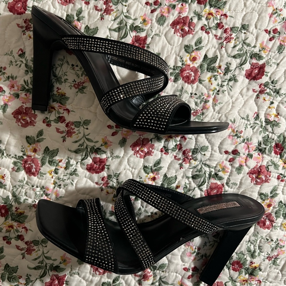 Black Sparkly heels